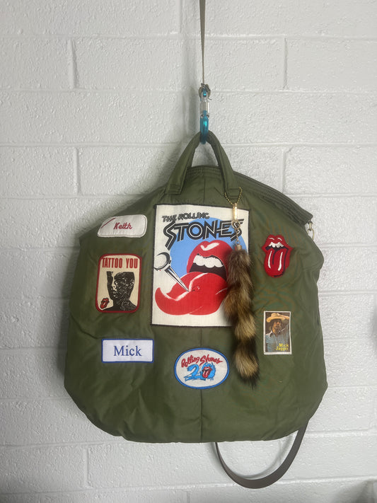 Rolling Stones flyers helmet bag  (ONE OF A KIND)