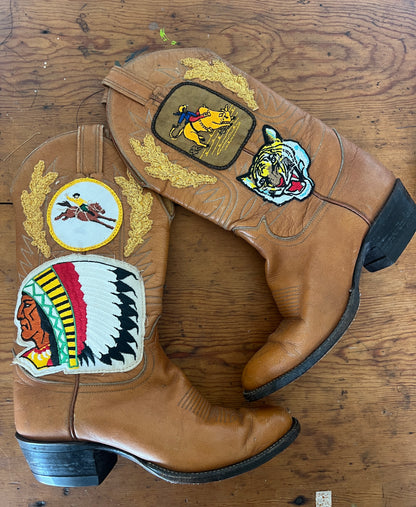 Tony llama patch Rodeo boot size 8❤️
