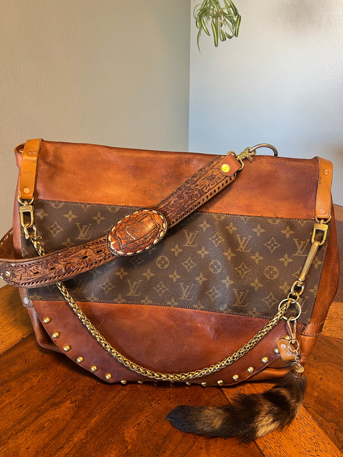 1969 USPS mailbag x Louis Vuitton authentic materials