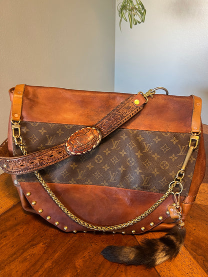 1969 USPS mailbag x Louis Vuitton authentic materials