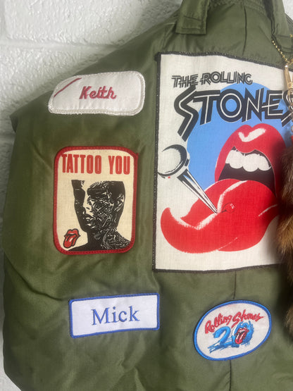 Rolling Stones flyers helmet bag  (ONE OF A KIND)