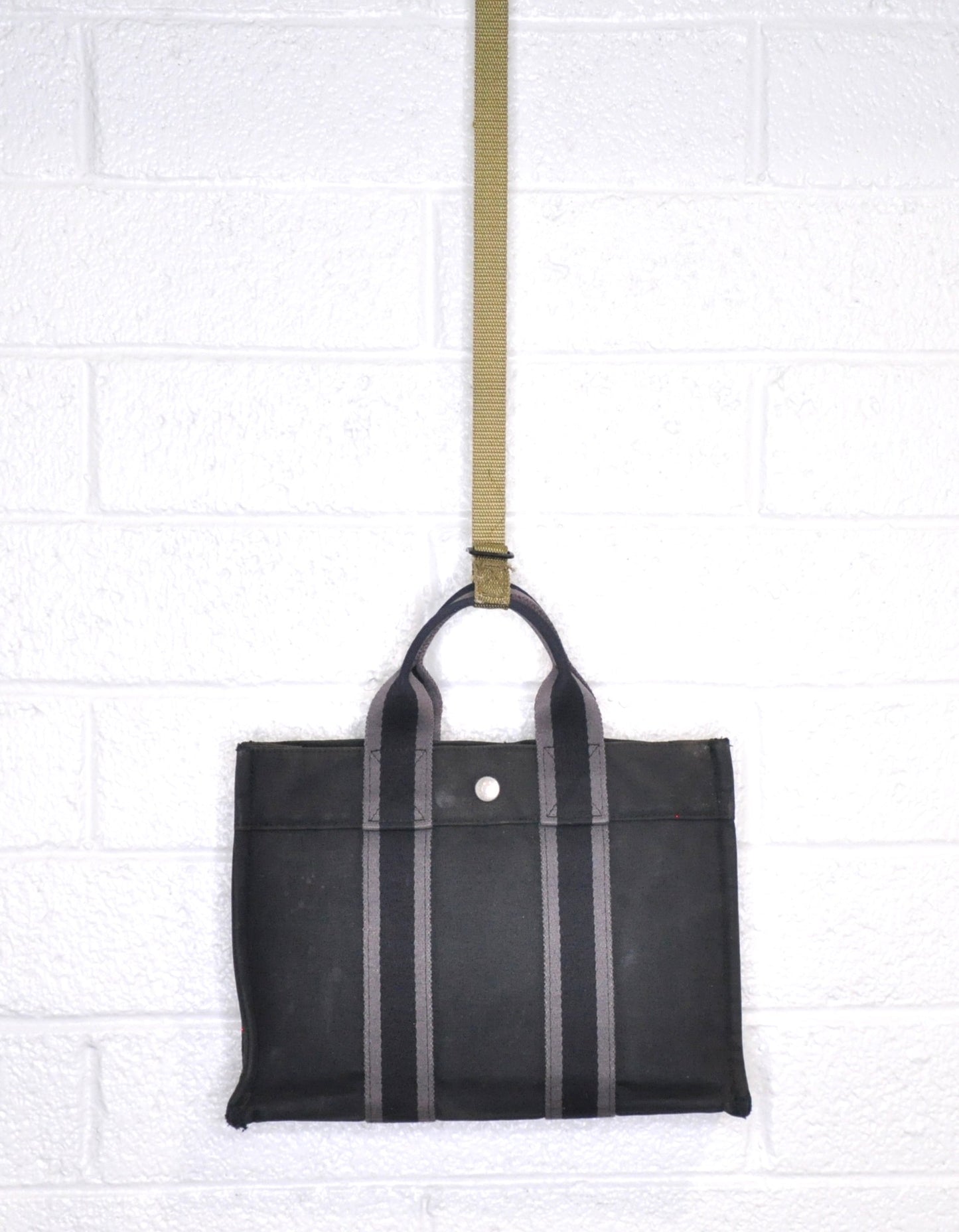 Vintage authentic Hermes Toile Fourre-Tout PM x Willie Nelson Texas . One of a kind!