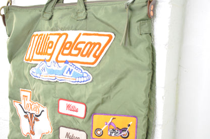 VINTAGE WILLIE NELSON TOUR PATCH FLYERS BAG